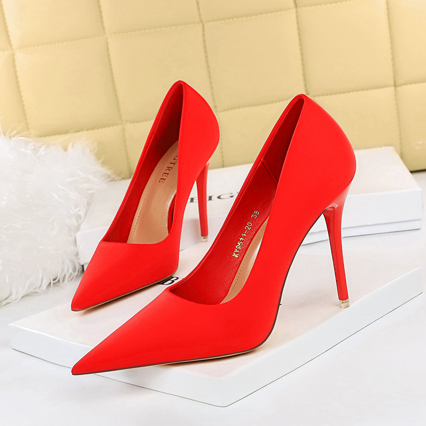 Fashion Simple Stiletto Pumps Pointed Toe High Heels