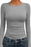 Trendy Queen Womens Long Sleeve Shirts Fall Fashion 2025 Basic Crop Tops Going Out Workout Outfits Y2k Clothes