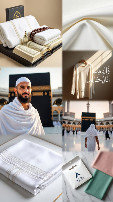 Premium Ihram for Hajj & Umrah – 100% Cotton / Antibacterial