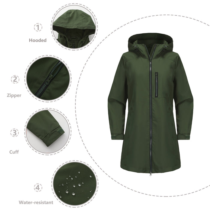 Fashionable Outdoor Sports Waterproof Windbreaker For Women