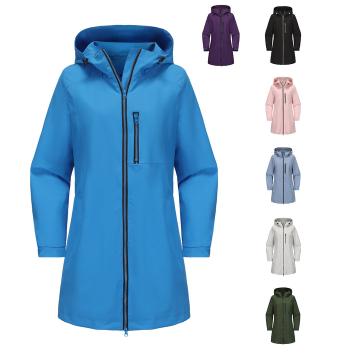 Fashionable Outdoor Sports Waterproof Windbreaker For Women