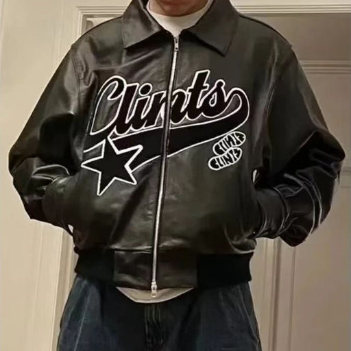 Retro Street Trendy Leather Jacket For Men