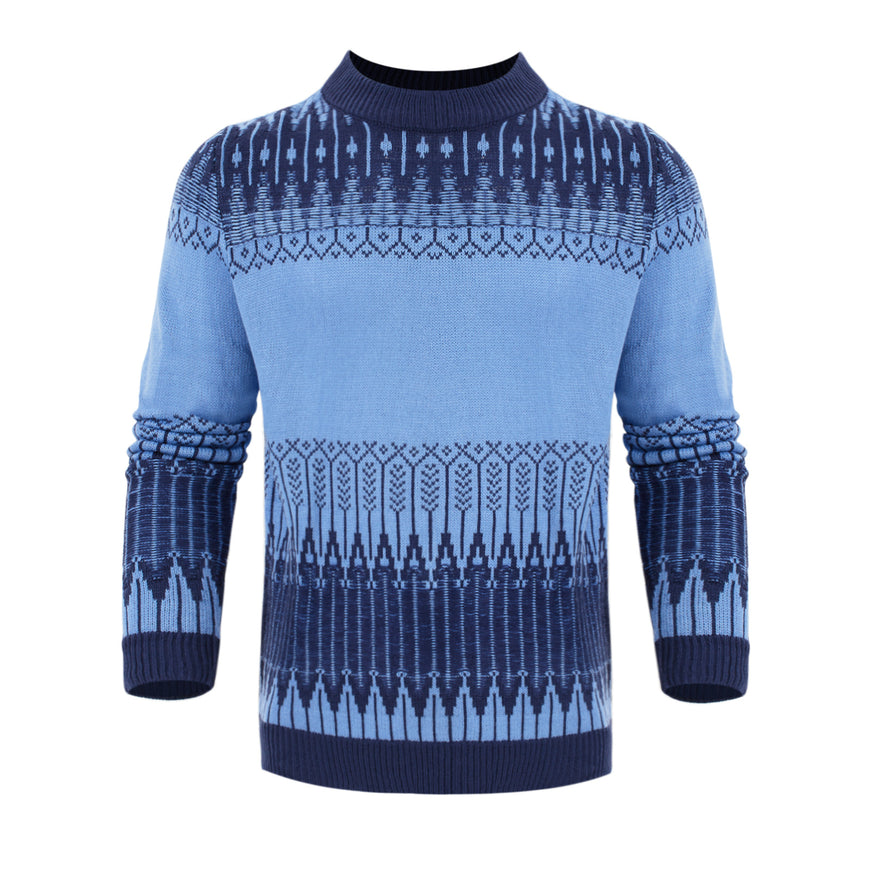Men's Knitted Sweater Fashion Long-sleeved Pullover Tops Fall And Winter Clothing